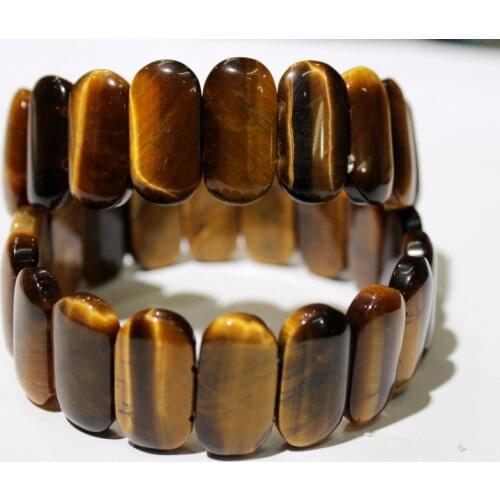 Natural Stone Tiger Eye bead Buddha Bracelets retro style DIY jewelry energy Bangles Stretch Chain bracelets for men women