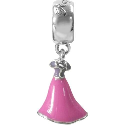 Popular Beads For Jewelry Making Rapunzels Dress Charm Fits Beaded Chains Bracelets For Woman DIY Sterling Silver Jewelry