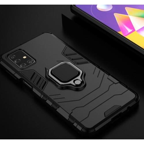 For Samsung Galaxy M31S Case Galaxy M31 Cover Bumper Case For Samsung M31s SM-M317F Case Finger Ring Holder Cover Coque