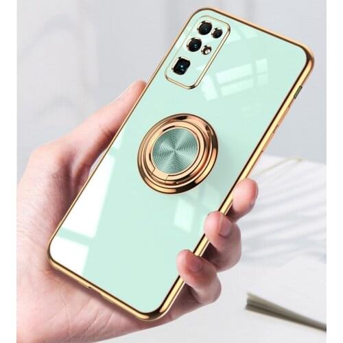Stand Case For huawei Honor 30 Pro case Honor 30S Silicone Beautiful plating color Cover For Huawei Honor V30 funda Honor 20 Pro