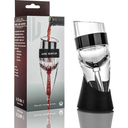 Clear Red Wine sobering Aerator Pourer Magic Decanter Essential Wine Quick Aerator Wine Hopper Filter Set Bar Essential Tools