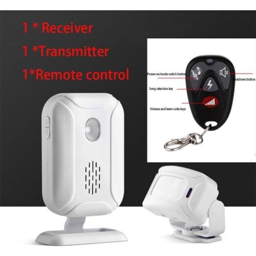 Home Intelligence Ringtones Shop Store Home Security Welcome Wireless Infrared IR Motion Sensor Alarm Entry Doorbell Sensor