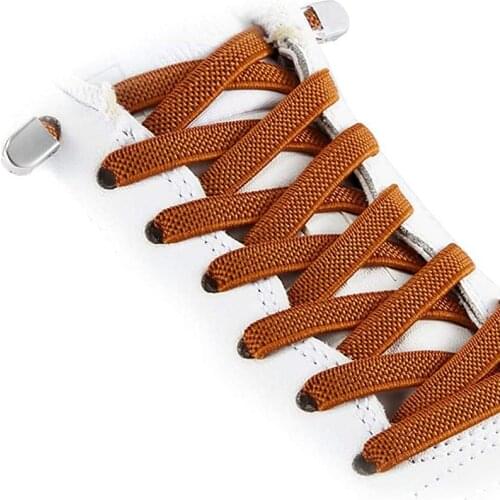 1 Pair No Tie Shoelaces Flat Shoe Laces Elastic For Kids And Adult Sneakers Shoelace Quick Lazy Shoelace Shoe Strings