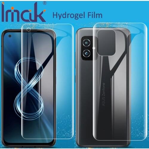 Imak Hydrogel Film For Asus Zenfone 8 Flip ZS590KS Rear Front Back Soft Clear Screen Guard Protective oleophobic