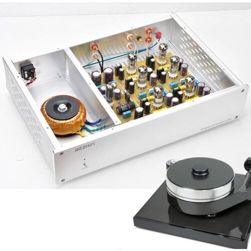 Finished DIY MM + MC Phono stage amplifier base on D.Klimo amp circuit HIFI AMP