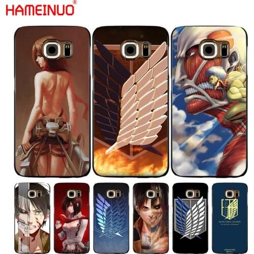 HAMEINUO Anime Japanese attack on Titan cell phone case cover for Samsung Galaxy S7 edge PLUS S8 S6 S5 S4 S3 MINI