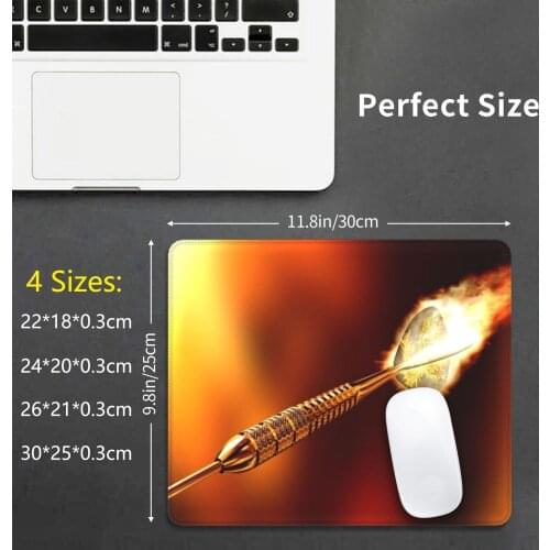 Flaming Dart Mouse Pad DIY Print Fire Wildfire Disaster Hazard Flame Fireball Blaze Bonfire Inferno