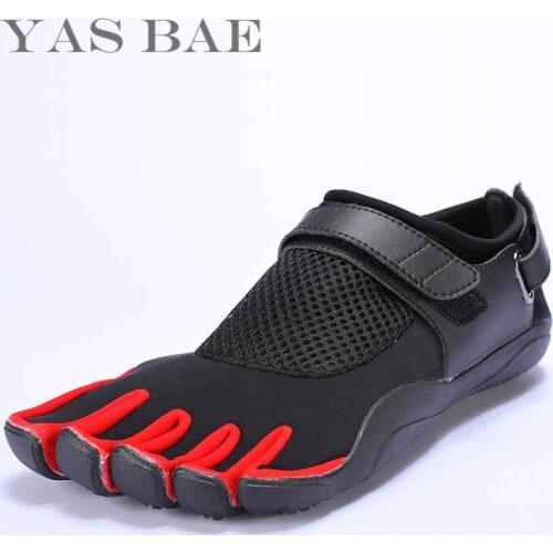 Big Size 45 44 Sale Yas Bae Design Rubber with Five Fingers Outdoor Slip Resistant Breathable Light weight sneakers Shoe for Men