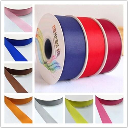 New 5yards10--50mm Grosgrain Satin Ribbons for Wedding Christmas Party Decorations DIY Bow Craft Ribbons Supplies