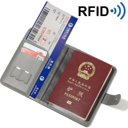 Fashion Travel Passport Cover For Women PU Leather ID Credit Card Holder Portable Female Business Card Wallet Passport Case Men