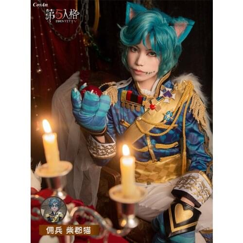 New Game Identity V Naib Subedar Costume Mercenary Cheshire Cat Handsome Battle Uniform Activity Party Role Play Clothing S-XL