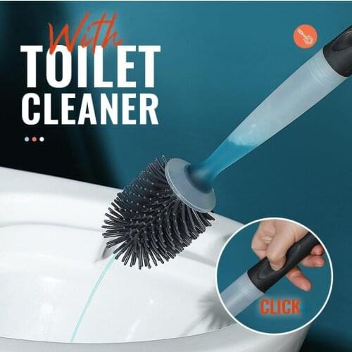 New Toilet Brush with Soap Dispenser Toilet Cleaning Brush with Long Handle Cleaning Brush With Holder Bathroom Use Toilet Brush