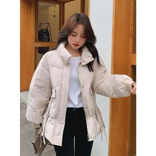 New 2020 Autumn Winter Women Jackets Quilted Puffer Parkas High-Quality Hooded Warm Solid Oversize Short Coat CL551