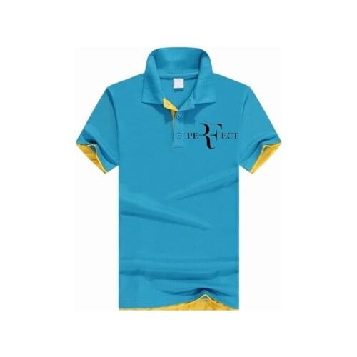 2020 New Polo Shirt RF roger federer logo Cotton Polo shirt Short Sleeve High Quantity polo shirts