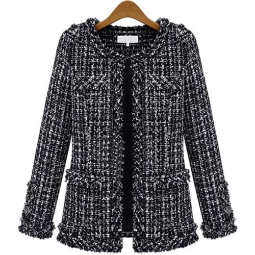 2021 Autumn and Winter WOMENS Dress Europe and America Pattern Tops Plus-sized Slim Fit Woman Coat Jacket Warm Fashion Sexy