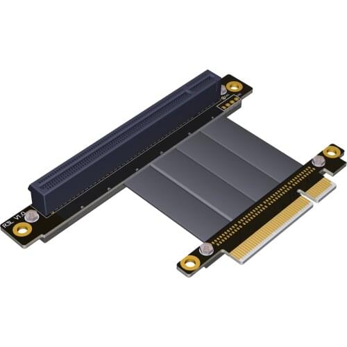 PCI-E x8 extension cable adapter x16 pcie Riser 1U2U 8x to 16x ADT gtx 1080 ti