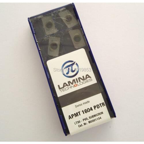 APMT1604 PDTR LT30 carbide inserts for indexable end milling cutter CNC machine