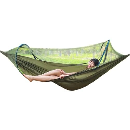 Portable Hammock Bed For Double Person Tent Sleeping Hanging Hammock Bed Blocking Mosquito Net Including Hooks Buckle Rope