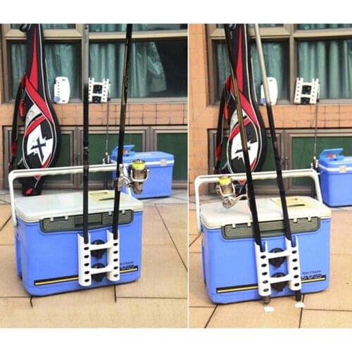 Portable Vertical Double Tube Fishing Rod Tie Holder Stand Pole Support Tube Mount Bracket Socket For Marine Boat Yacht Kayak