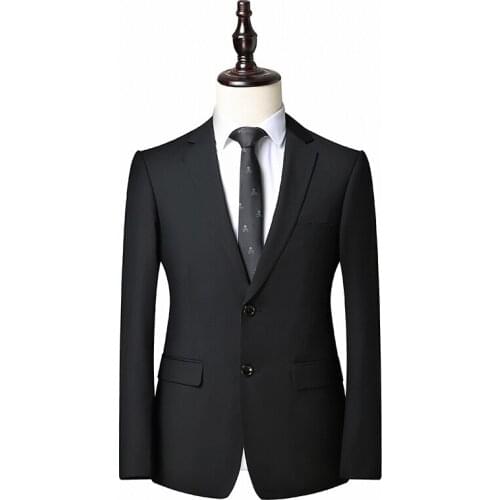 2121Men Slim Fit Office Blazer Jacket Fashion Solid Mens Suit Jacket Wedding Dress Coat Casual Business Male Suit Coat