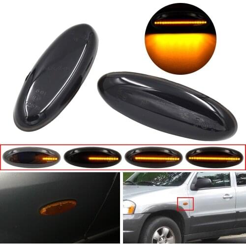 Scroll Flasher Lamp LED Turn Signal Side Marker Light For Mazda 323 Premacy MX-6 Tribute Protege 5 B2500 Pick up Astina Lantis