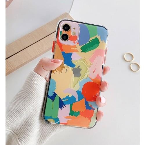 Art Colorful Graffiti Shockproof Phone Case For iPhone 12 Cases For iPhone 11 Pro Max 7 8 Plus X XR XS Max SE2020 Back Cover