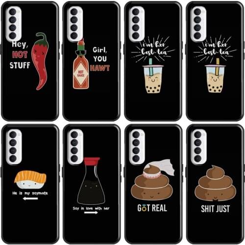 Soy in Love My Soymate Couples Matching Case For Realme 8 Pro 6 7 i Q3 Pro C3 C21 GT Neo Cover For OnePlus 9 Pro 8 7T 8T 9R Nord