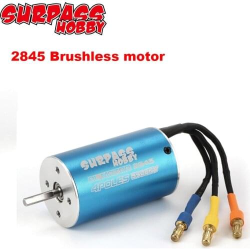 Surpass Hobby Waterproof motor 2845 Brushless Motor 2600KV 3100KV 3800KV 4370KV 5900KV for Traxxas/HSP 1/12 RC Car Truck