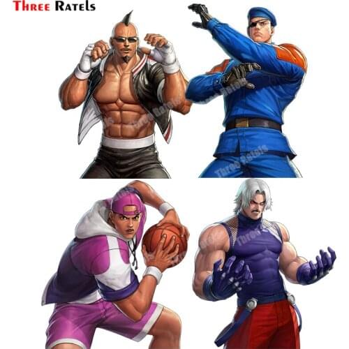 Three Ratels B586 Heavy D Heirden And Lucky Glauber KOF98 For Luggage Stickers Laptop Decor Waterproof Decals