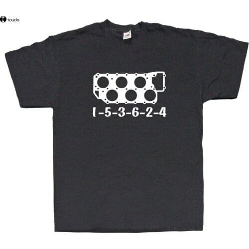 Funny O Neck T Shirt 1 T-Shirt Vr6 Dreihenfolge Kopfdichtung Tuning Fun Shirt Bekleidung Zylinder Summer Tee Shirt