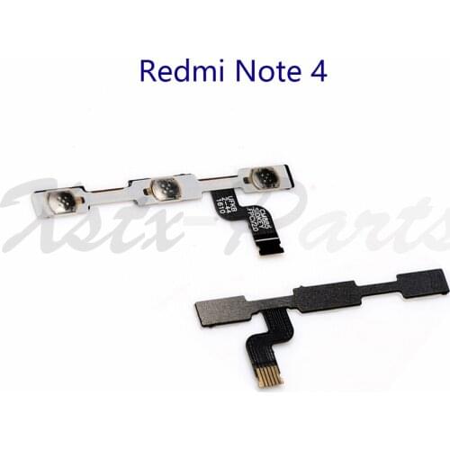 1PCS New Volume Button Power Switch On Off Button Flex Cable For Xiaomi Redmi Note 4 Note4