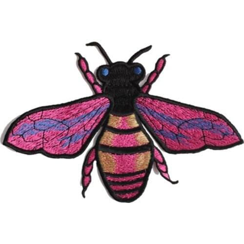 10pcs Bees Iron On Embroidered Clothes Patches for DIY Clothing Applique Jeans Pants T-Shirts Patch Stickers