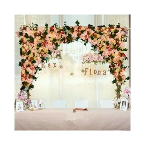 2pcs/lot 1.2m x 1.2m Wedding Flower Wall Artifical Silk Flower Backdrop Wedding Props