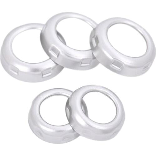 5pcs/set Chrome Volume and Air Conditioning Knobs Trim for Land Rover Discovery 4 LR4 Range Rover Sport Car Accessory and Parts