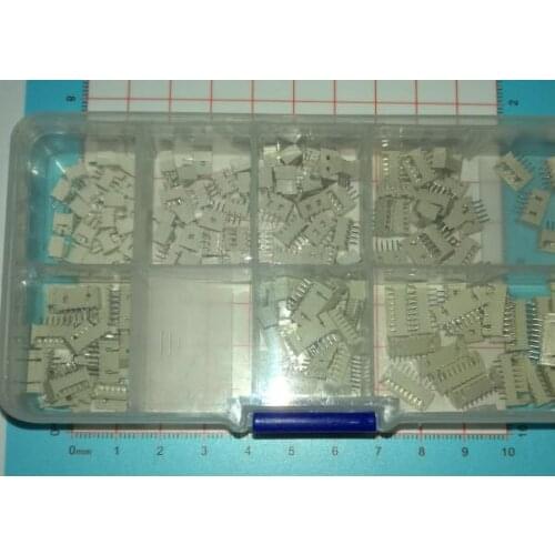 7 type 140pcs + BOX Micro JST 1.25mm Pitch 2Pin - 8Pin Male Connector 1.25mm socket Strip Connector 1.25mm 2P/3P/4P/5P/6P/7P/8P