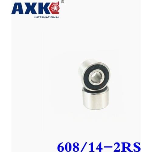 Axk High Speed Widened Bearing 608/14-2rs 608/14 W608rs 408-2rs 408 608 Textured Twister Special 8*22*14 Mm (double Row Ball)