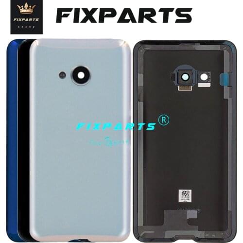 For HTC U PLAY Back Battery Cover Rear Glass Door Housing Case With Camera Lens Replacement For 5.2" HTC U PLAY Battery Cover