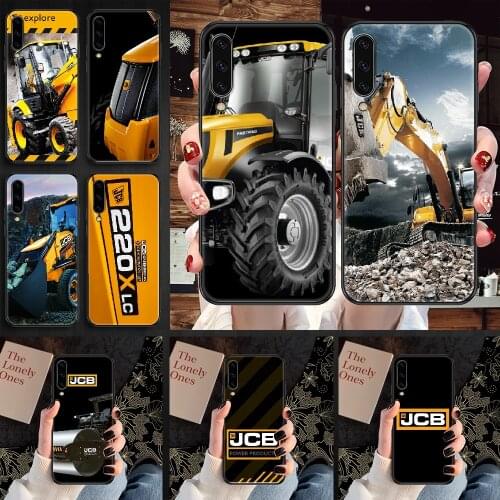 Jcb excavator Phone case For Samsung Galaxy A 3 5 7 8 10 20 21 30 40 50 51 70 71 E S 2016 2018 4G black soft funda luxury