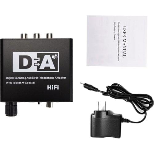 TZT NK-C6 DAC Decoder Digital To Analog Audio Hifi Headphone Amplifier w/ Interface For Toslink Coaxial