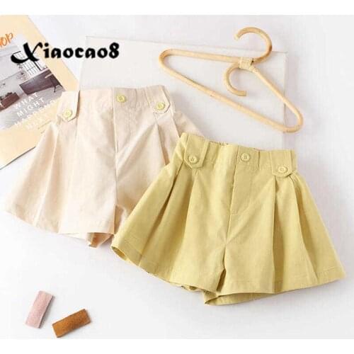 Toddler Baby Girl Summer Clothes Children Skirt Shorts Little Kids Solid Cotton Shorts for Girls Clothing Pants 3 4 5 6 8 10