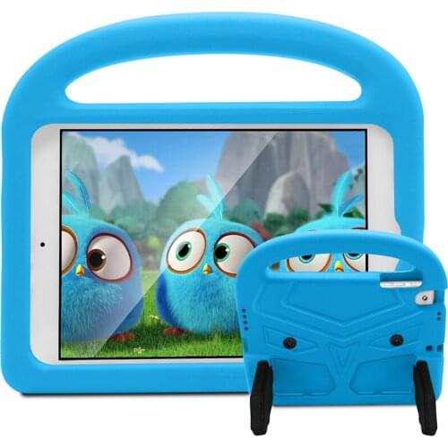 Kids Safe Full Body Impact Resistant Lightweight EVA Case Cover with Handle and Holder for Apple iPad Air 2 iPad 6 Tablet + Pen