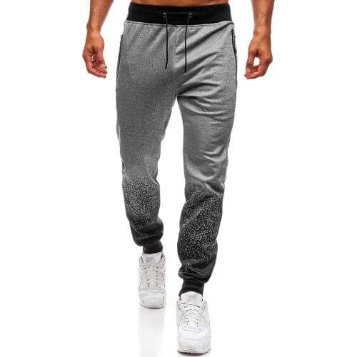 Men Casual Sport Sweatpants Pants Red Grey Jogging Fitness Trackpants Male Loose Drawstring Trousers Streetwear Plus Size M-3XL
