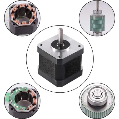 Nema 17 Stepper Motor 3D Printer Motors 42BYGH 1.8 Degree 40MM 1.5A (17HS4401S) 42N.cm 4-Lead with 1m Cable For 3D Printer CNC