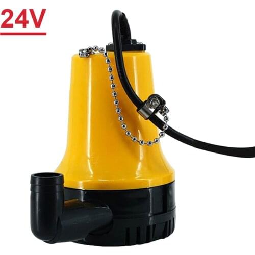 1Pc 24V Electric Bilge Pump Pump for Boat Marine 1100GPH Water Pump 16.4ft Lift 17AWG Wire 4600rpm Dropshipping