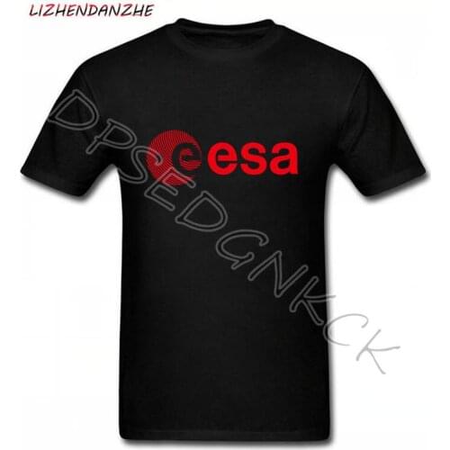 Esa Europe European Space Agency Symbo Nerd Geek Mens White T-Shirt free Shipping Mens New Fashion Fashion T Shirts 085
