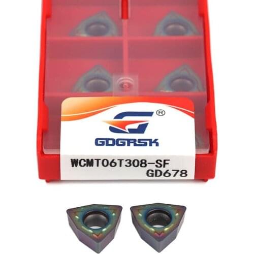 WCMX030208 WCMT040208 Milling Turning Tool U Drill Blades WCMT050308 WCMT06T308-SF WCMT080412-SF GD678 CNC Lathe Carbide Inserts
