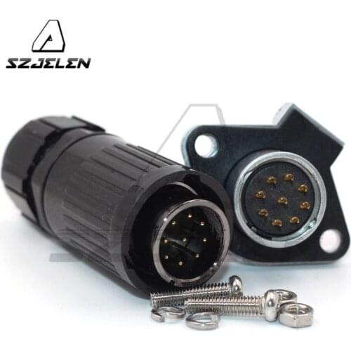 HP20 series, 9 pin Waterproof Connectors ,power connectors automation equipment,Terminal Panel