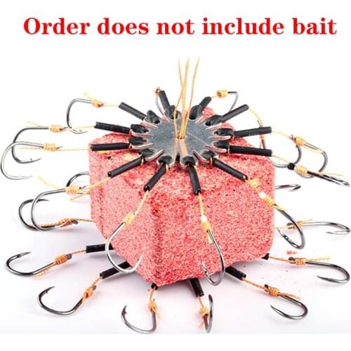 2pcs/Lot Carp Bait Fishhooks for Fishing Flap Explosion String Hook Prevent Winding PE Lines With Hose Carbon Steel Hooks Pesca