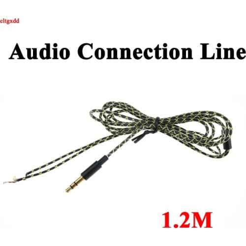 Copper plated copper wire Earphone Maintenance Wire stereo audio jack for DIY Replace Headphone Cable 3 pole 3.5mm Audio Cable