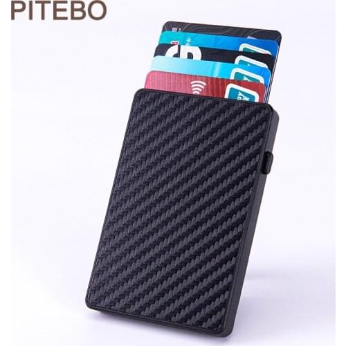 PITEBO Business Card holder metal large capacity female anti-theft card holder pop-up card bag for business office Good nice